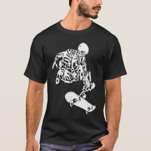 Camiseta Skateboard Skateboarding Vintage Retro Boar