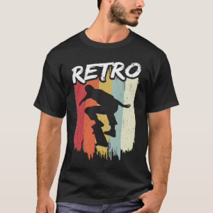 Camiseta Skateboard Skateboarding Vintage Retro Boar