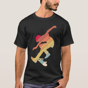 Camiseta Skateboard Skateboarding Vintage Retro Boar