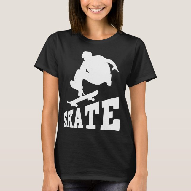 Camiseta Skateboard Skateboarding Vintage Retro Boar (Anverso)