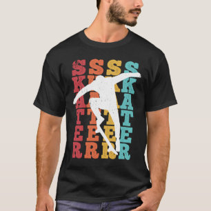 Camiseta Skateboard Skateboarding Vintage Retro Boar