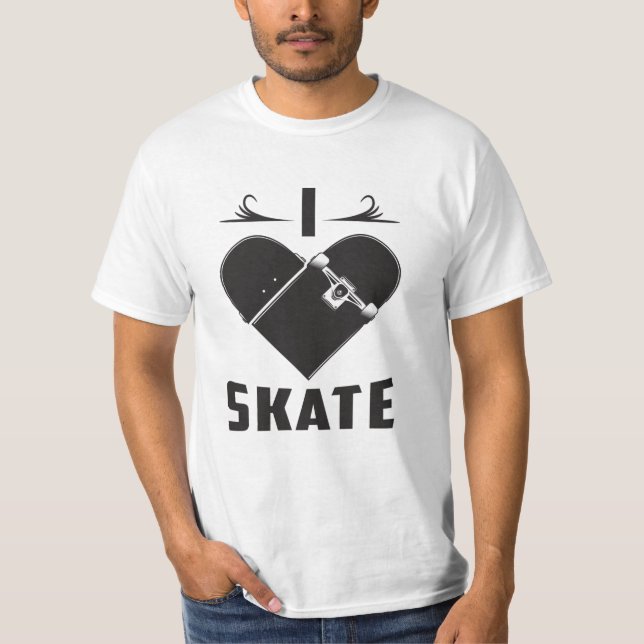 Camiseta Skateboard Skater Kickflip Skating Funny Gift Idea (Anverso)