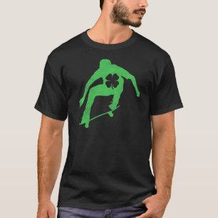 Camiseta Skateboard Skater St Patrick's Day Irish Saint Pa