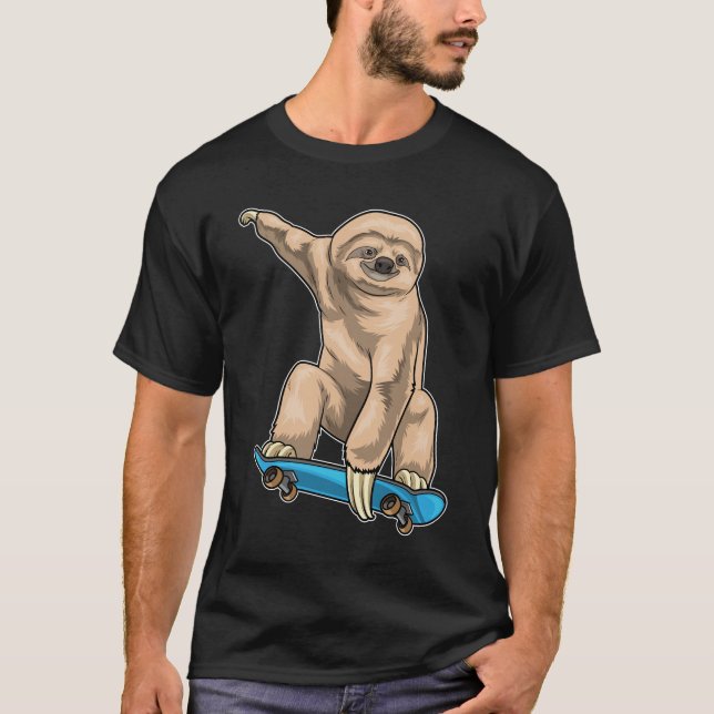 Camiseta Skateboard Sloth (Anverso)