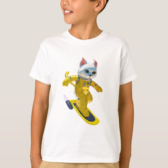 Camiseta Skateboard volador (Anverso)
