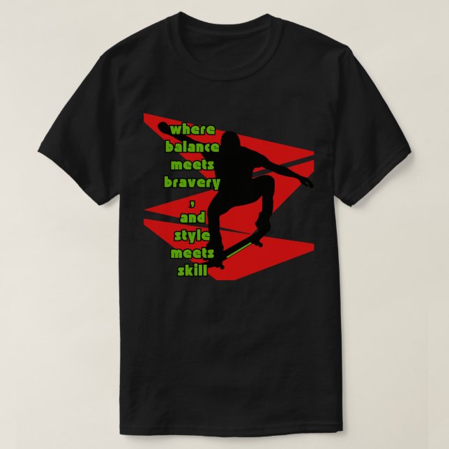 Camiseta Skateboarder (Diseño del anverso)