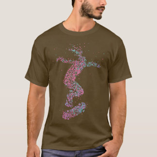 Camiseta Skateboarder Habilidades Tricks Skatepark