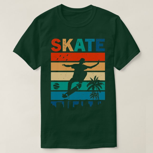 Camiseta Skateboarder Regalo Skateboard Retro (Diseño del anverso)