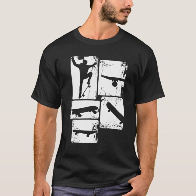 Camiseta Skateboarder Retro Skateboard Para Niños Yout (Anverso)