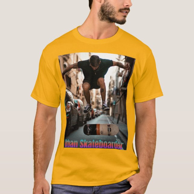 Camiseta Skateboarder urbano (Anverso)