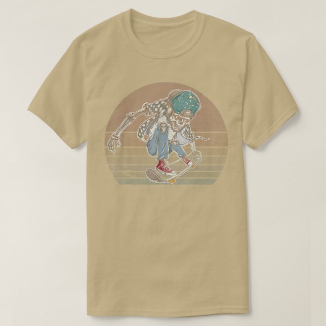 Camiseta Skateboardin Skateboarder Vintage (Diseño del anverso)