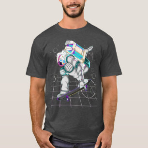 Camiseta Skateboarding Art Retro Vaporwave de Synthwave 90