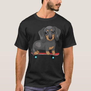 Camiseta Skateboarding Dachshund Skateboard Wiener Dog Skat