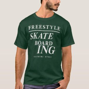 Camiseta Skateboarding de estilo libre en deportes extremos
