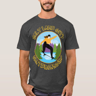 Camiseta Skateboarding de Salt Lake City