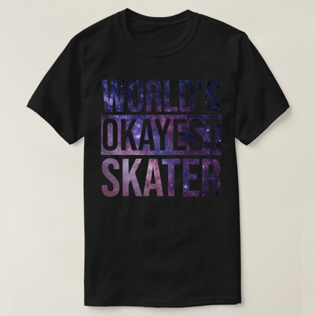 Camiseta Skateboarding Design Okayest Skater (Diseño del anverso)