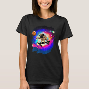 Camiseta Skateboarding en el espacio ultraterrestre Retro V