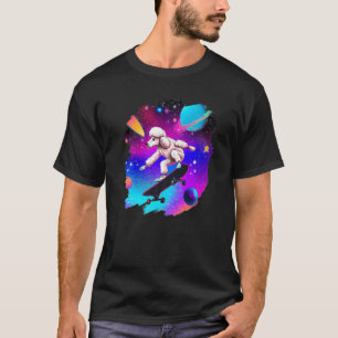 Camiseta Skateboarding en el espacio ultraterrestre Retro V