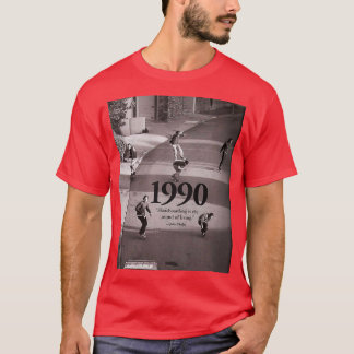 Camiseta skateboarding es el sonido de la vida 1990 Gráfico