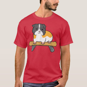 Camiseta Skateboarding Guinea Pig Cute Skater Guinea Pie