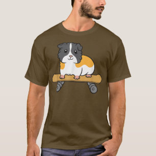 Camiseta Skateboarding Guinea Pig Cute Skater Guinea Pie