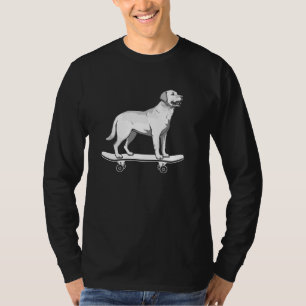 Camiseta Skateboarding Labrador Recuperador Patineta Perro 