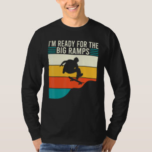 Camiseta Skateboarding Lista Para Grandes Rampas Escuela An