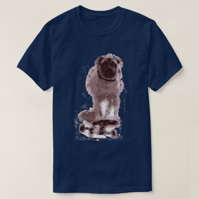 Camiseta Skateboarding para perros (Diseño del anverso)