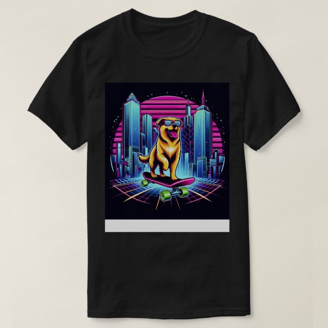 Camiseta Skateboarding para perros (Diseño del anverso)