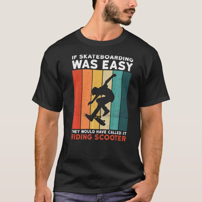 Camiseta Skateboarding Para Un Jinete De Skateboard (Anverso)