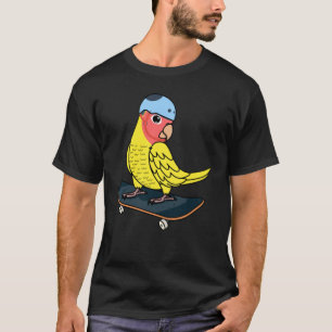 Camiseta Skateboarding Parrot I Peach afrontó la Lutino Ama