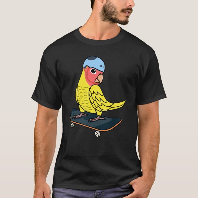 Camiseta Skateboarding Parrot I Peach afrontó la Lutino Ama (Anverso)
