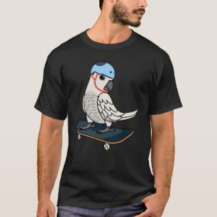 Camiseta Skateboarding Parrot I Sulfur crema Cockatoo