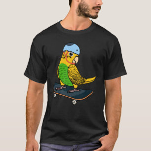 Camiseta Skateboarding Parrot I Yellow Budgerigar