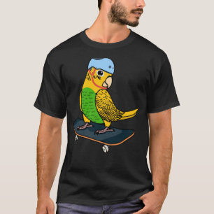 Camiseta Skateboarding Parrot I Yellow Budgerigar