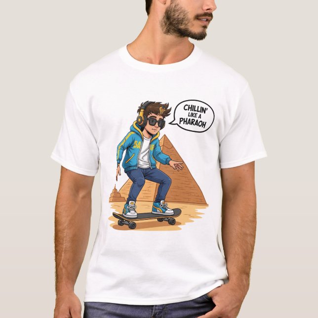 Camiseta Skateboarding Pharaoh (Anverso)