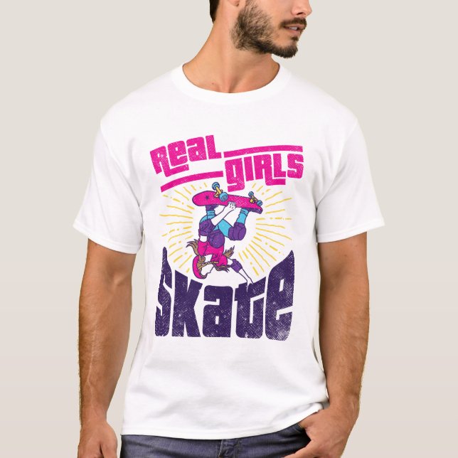 Camiseta Skateboarding Real Chica Skate (Anverso)