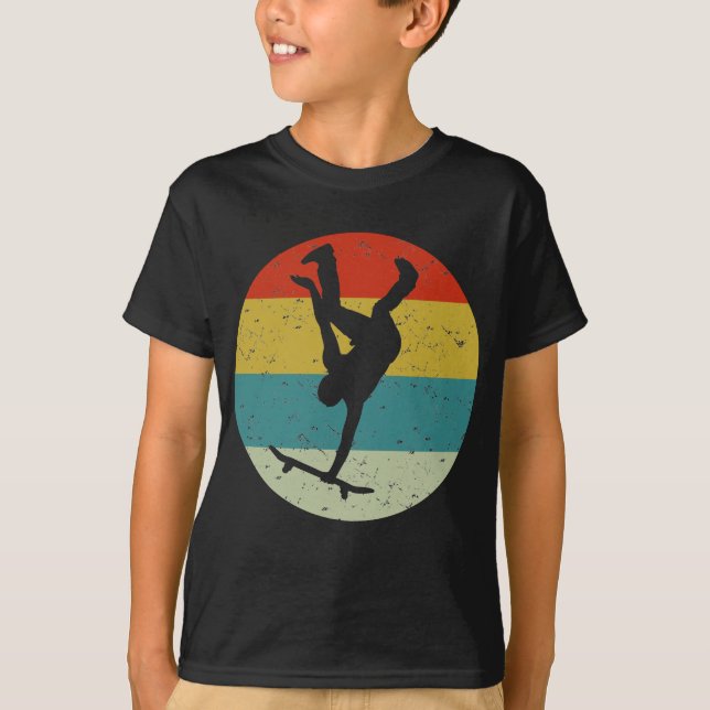 Camiseta Skateboarding retro (Anverso)