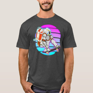 Camiseta Skateboarding Retro Vaporwave Skateboarder de los 