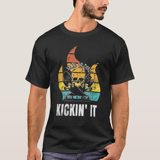 Camiseta Skateboarding Retro Vintage (Anverso)