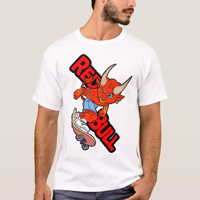 Camiseta Skateboarding Roja (Anverso)