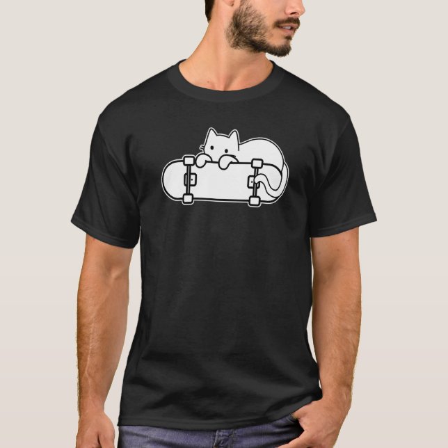 Camiseta Skateboarding Shy Cat Shy (Anverso)
