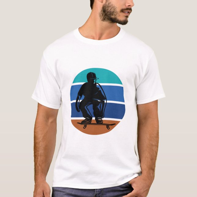 Camiseta Skateboarding, Skater, Skateboard, Design (Anverso)
