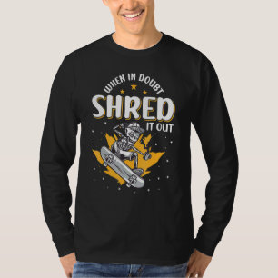 Camiseta Skateboarding Skeleton En Skateboard Old Sc