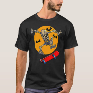 Camiseta Skateboarding Skeleton Hombres Skater Skateboard