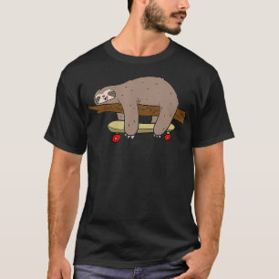 Camiseta Skateboarding Sloth Funny Skateboard