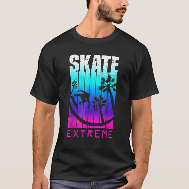 Camiseta Skateboarding Street Extrema Actitud (Anverso)