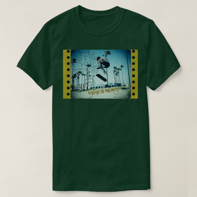 Camiseta Skateboarding Venice Beach California Skateboardin (Diseño del anverso)
