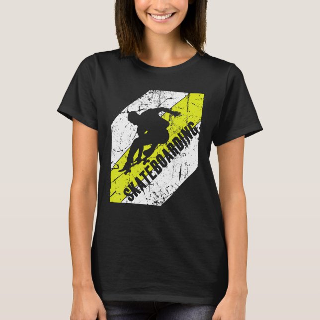 Camiseta Skateboarding Vintage Skateboarder Skate (Anverso)