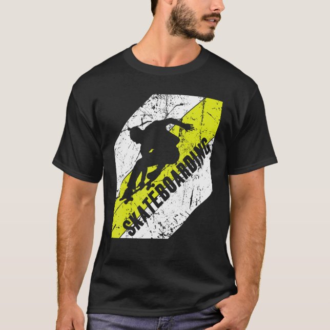 Camiseta Skateboarding Vintage Skateboarder Skate (Anverso)
